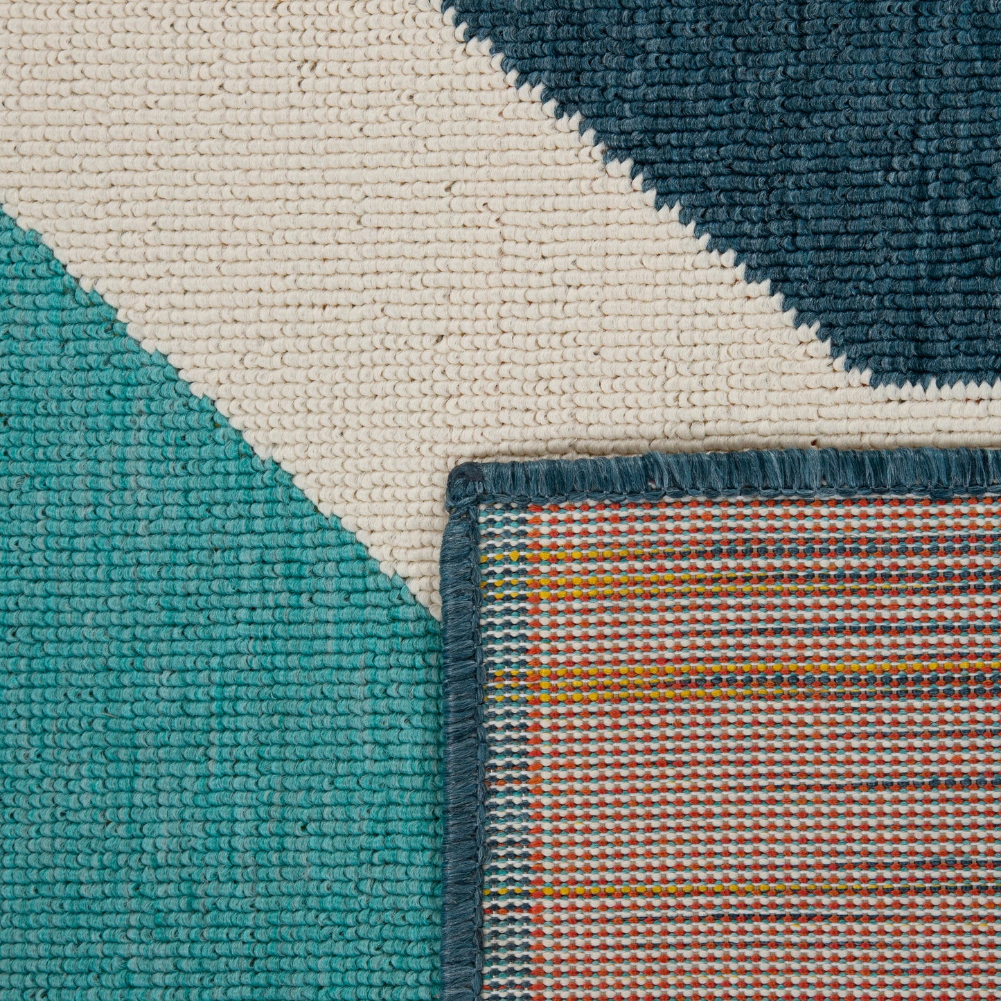 Mapa-82506 Modern Power-Loomed White/Multi Polypropylene Indoor/Outdoor Area Rug - LR Home