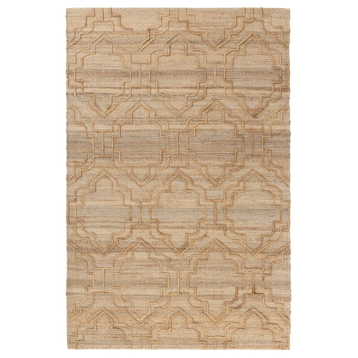 Maples-82387 Farmhouse Hand-Woven Brown Cotton Indoor Area Rug - LR Home