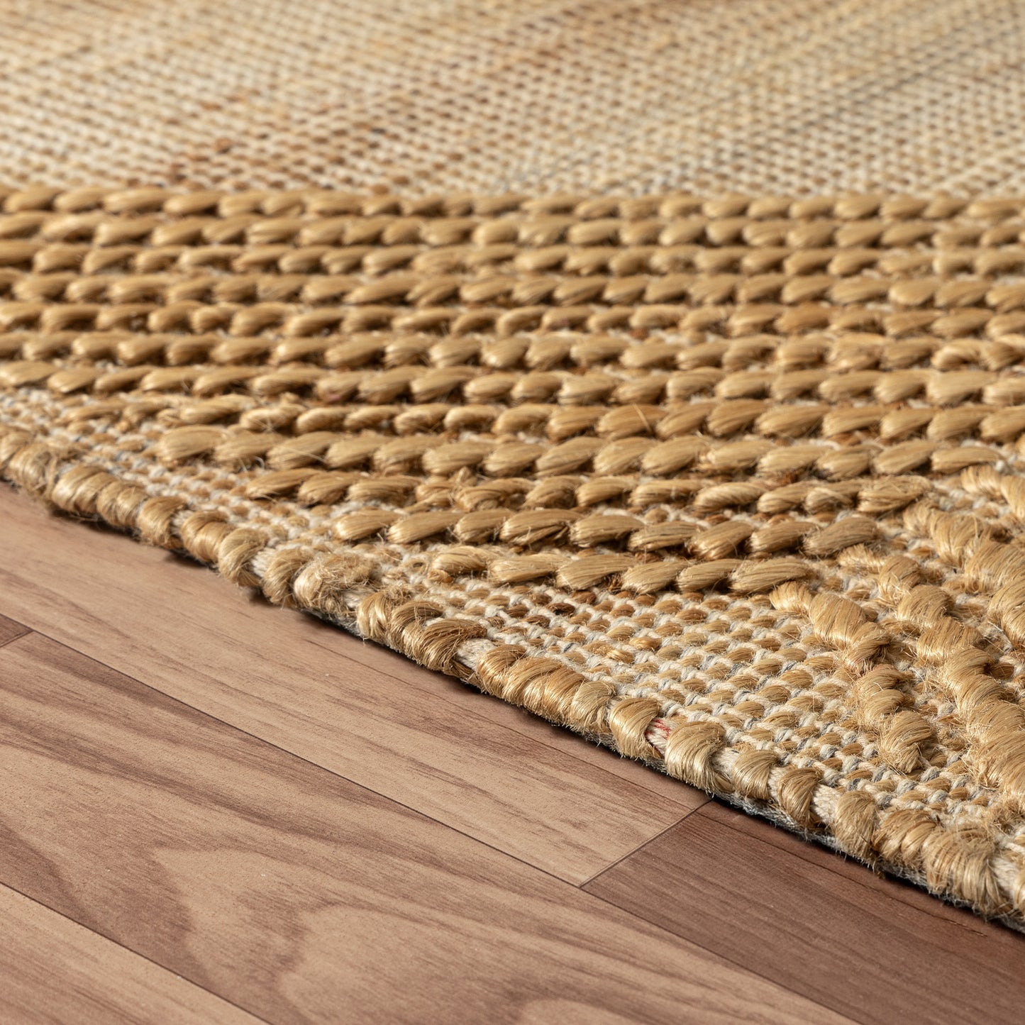 Maples-82388 Farmhouse Hand-Woven Brown Cotton Indoor Area Rug - LR Home
