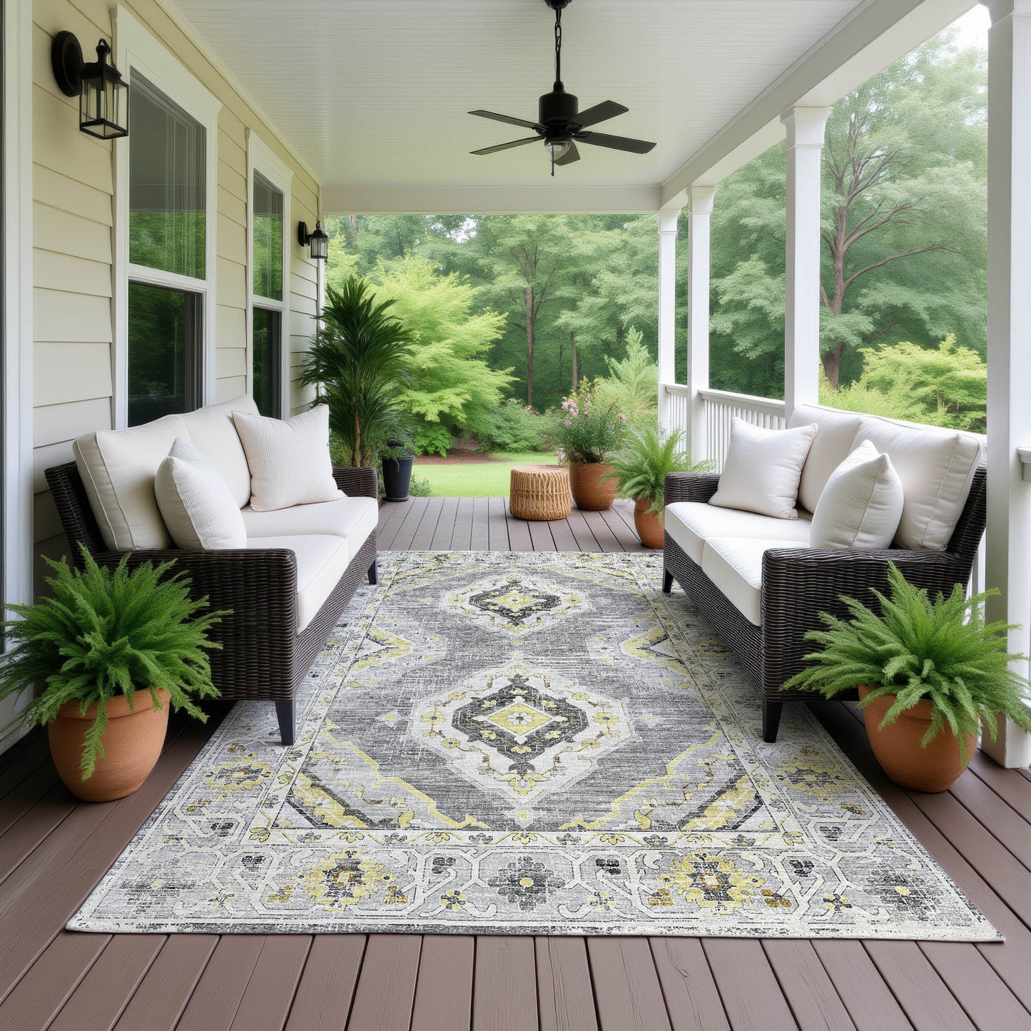 Machine Made Marbella MB1 Gray - Dalyn Rugs