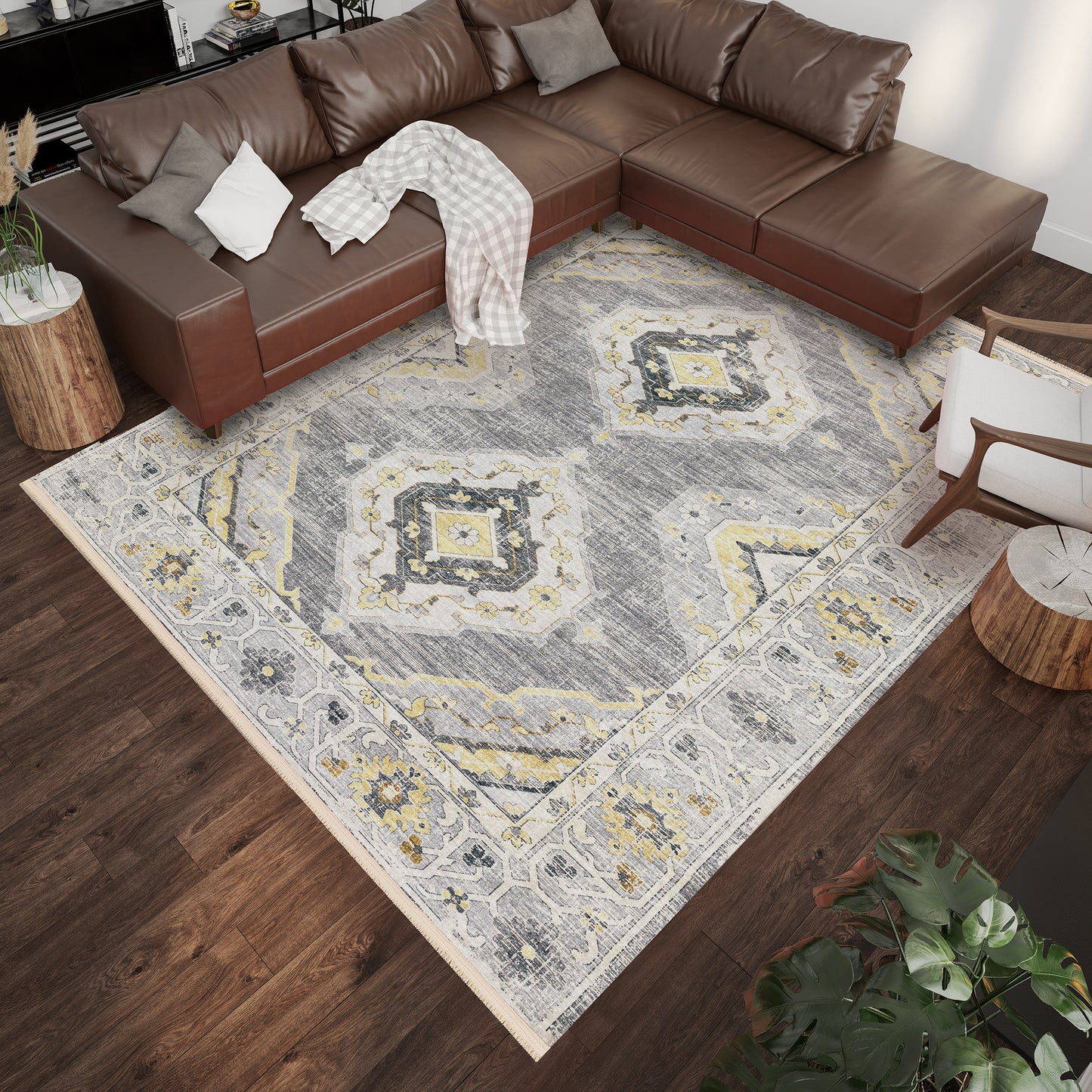 Machine Made Marbella MB1 Gray - Dalyn Rugs