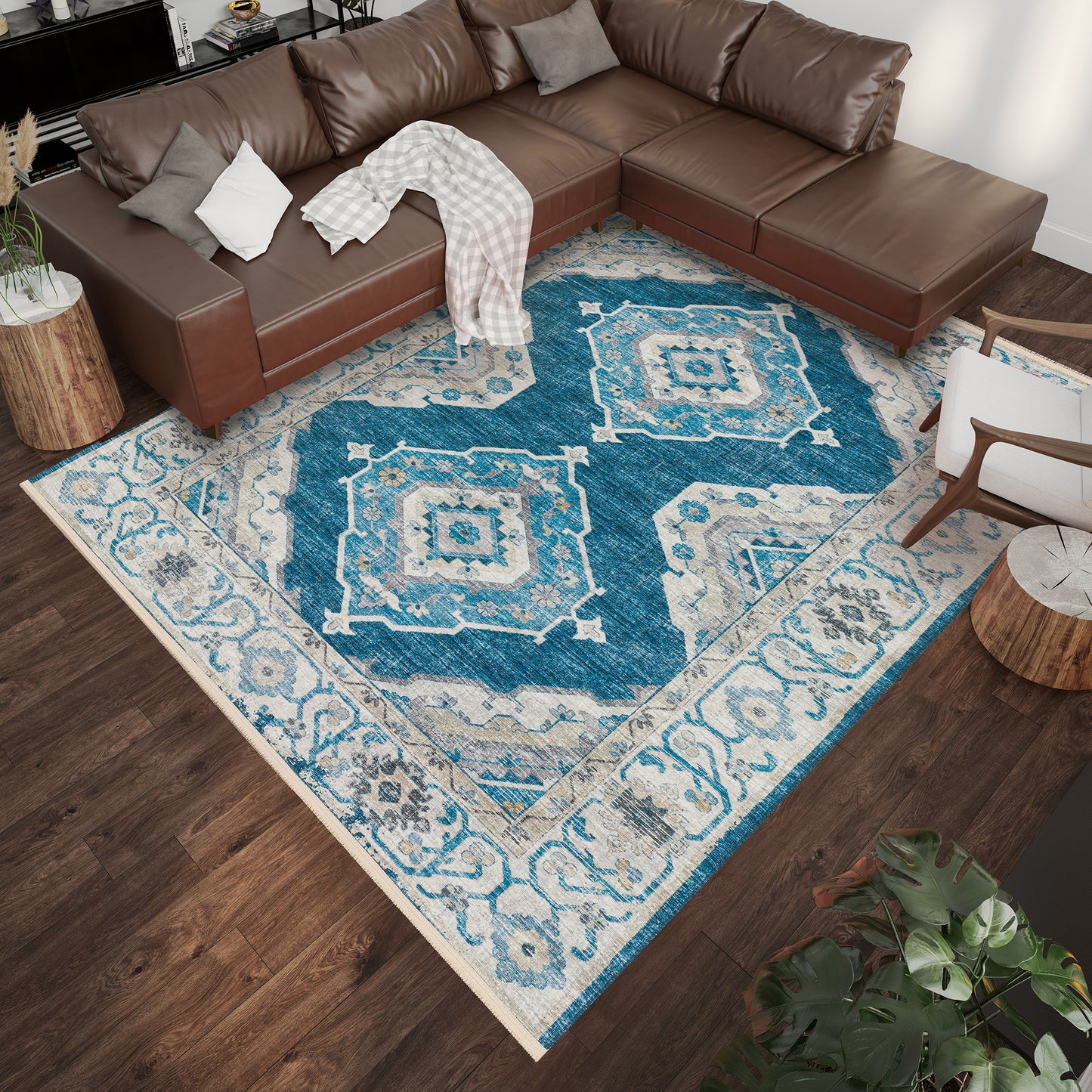 Machine Made Marbella MB1 Indigo - Dalyn Rugs