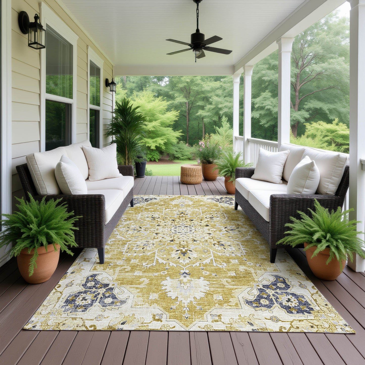 Machine Made Marbella MB3 Gold - Dalyn Rugs