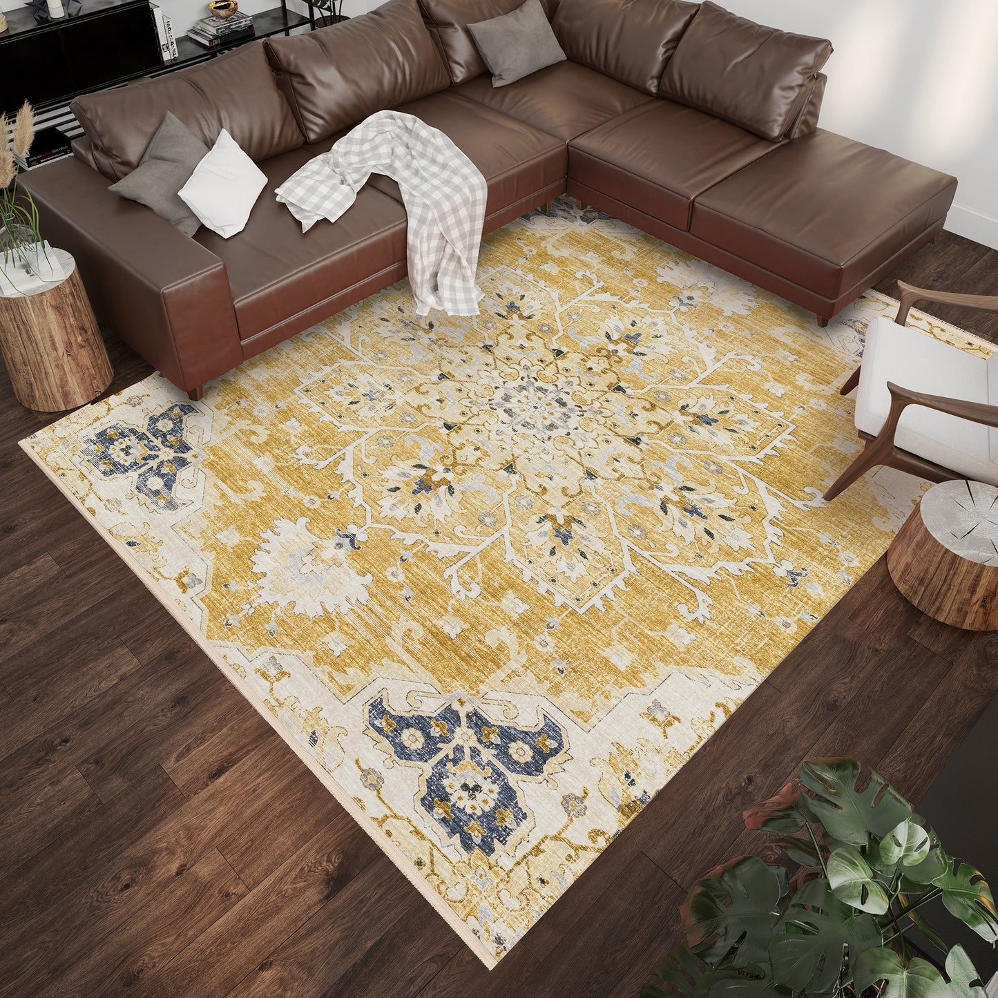 Machine Made Marbella MB3 Gold - Dalyn Rugs