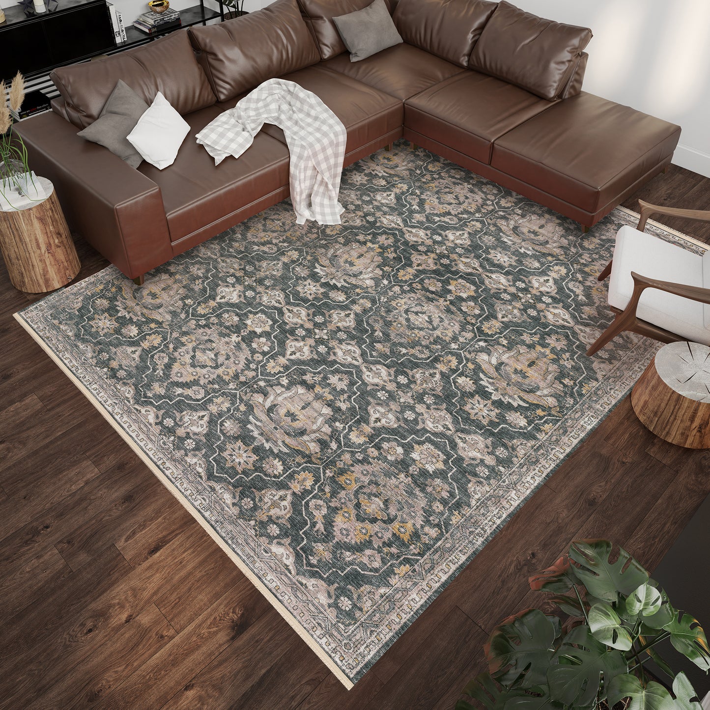 Machine Made Marbella MB4 Charcoal - Dalyn Rugs