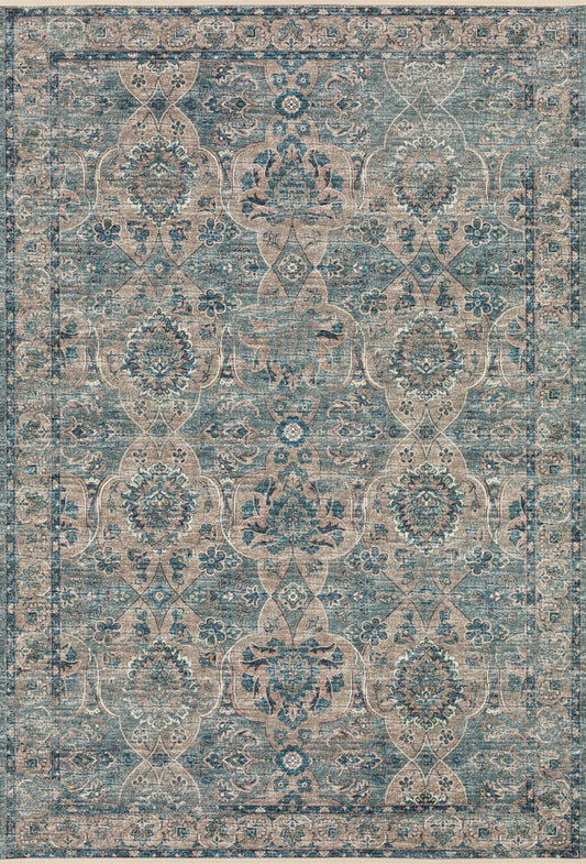 Machine Made Marbella MB5 Mineral Blue - Dalyn Rugs