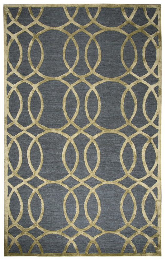 Monroe ME078A Gray Hand-Tufted Rug - Rizzy