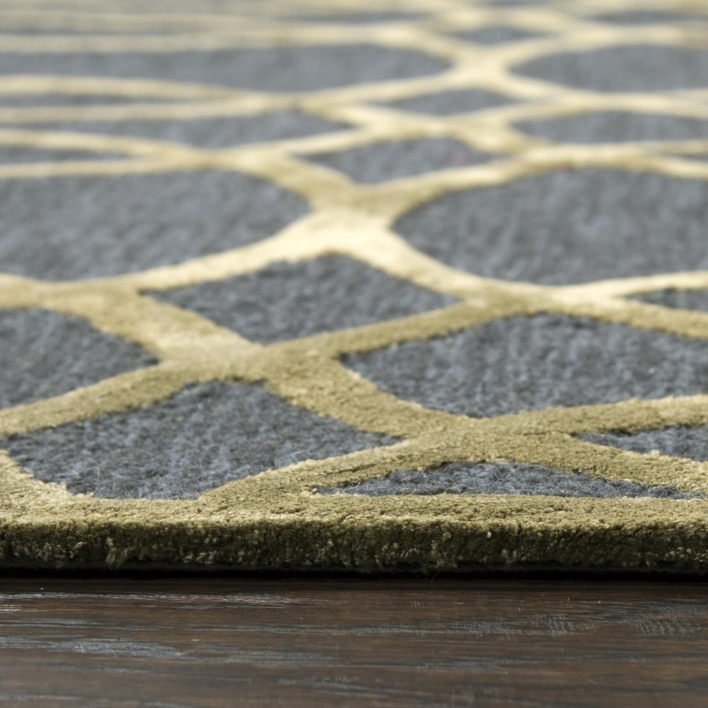Monroe ME078A Gray Hand-Tufted Rug - Rizzy