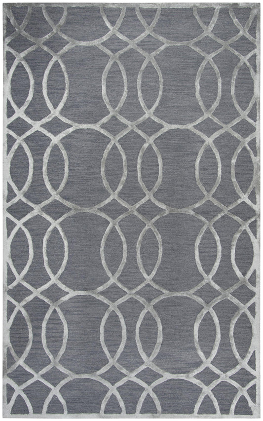 Monroe ME313A Medium Gray Hand-Tufted Rug - Rizzy