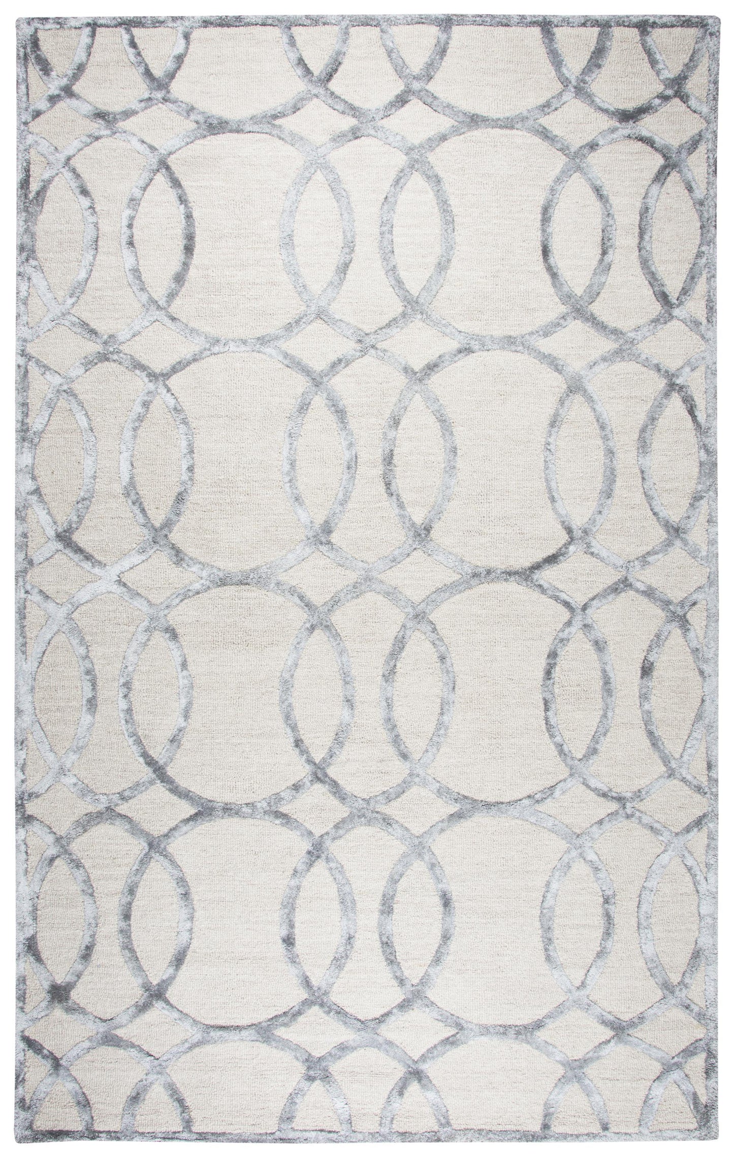 Monroe ME315A Cream Hand-Tufted Rug - Rizzy
