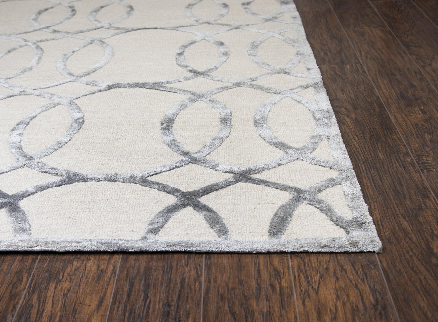 Monroe ME315A Cream Hand-Tufted Rug - Rizzy