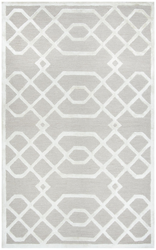 Monroe ME316A Beige Hand-Tufted Rug - Rizzy