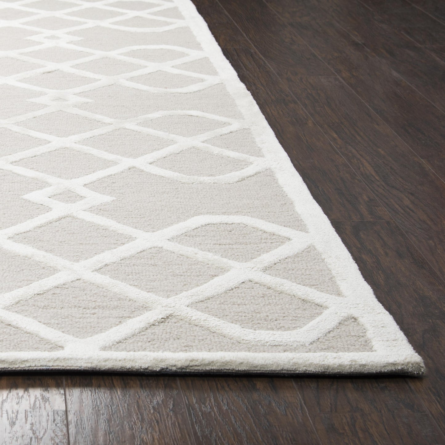 Monroe ME316A Beige Hand-Tufted Rug - Rizzy