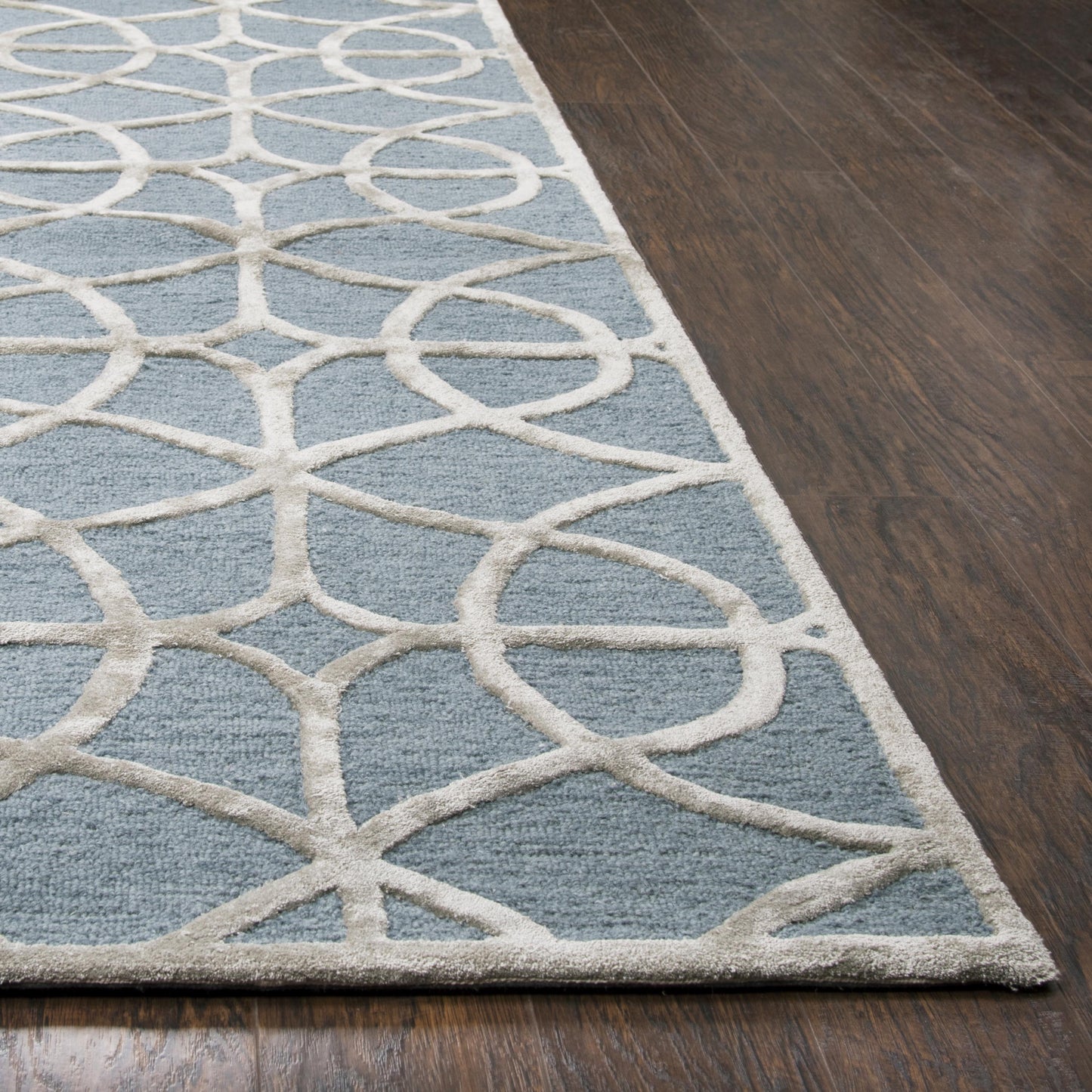 Monroe ME319A Denim Hand-Tufted Rug - Rizzy