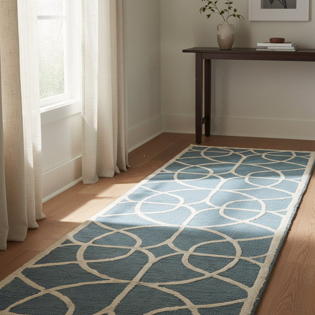Monroe ME319A Denim Hand-Tufted Rug - Rizzy
