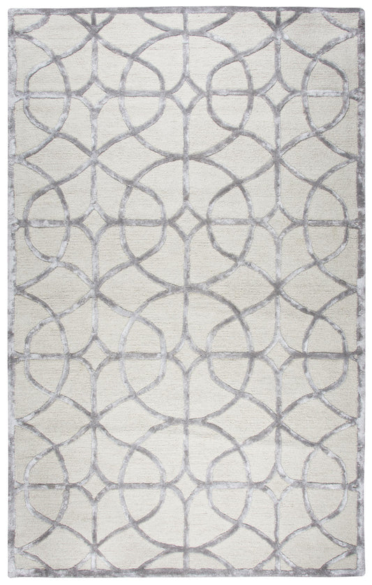 Monroe ME320A Ivory Hand-Tufted Rug - Rizzy