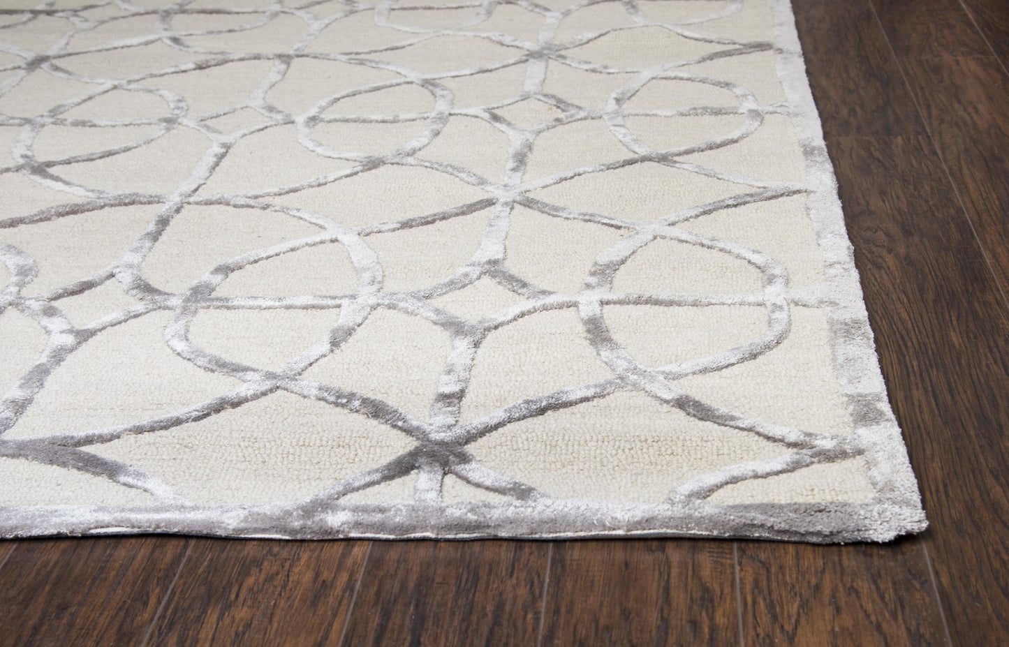 Monroe ME320A Ivory Hand-Tufted Rug - Rizzy