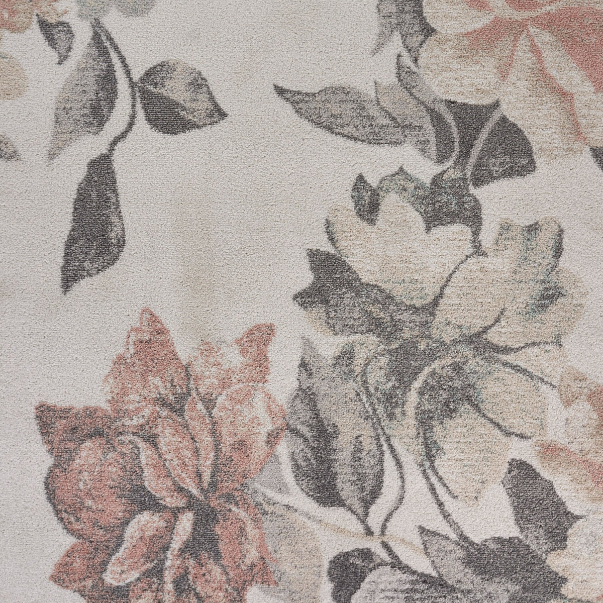 Ivory Rose Garden Area Rug - color swatch
