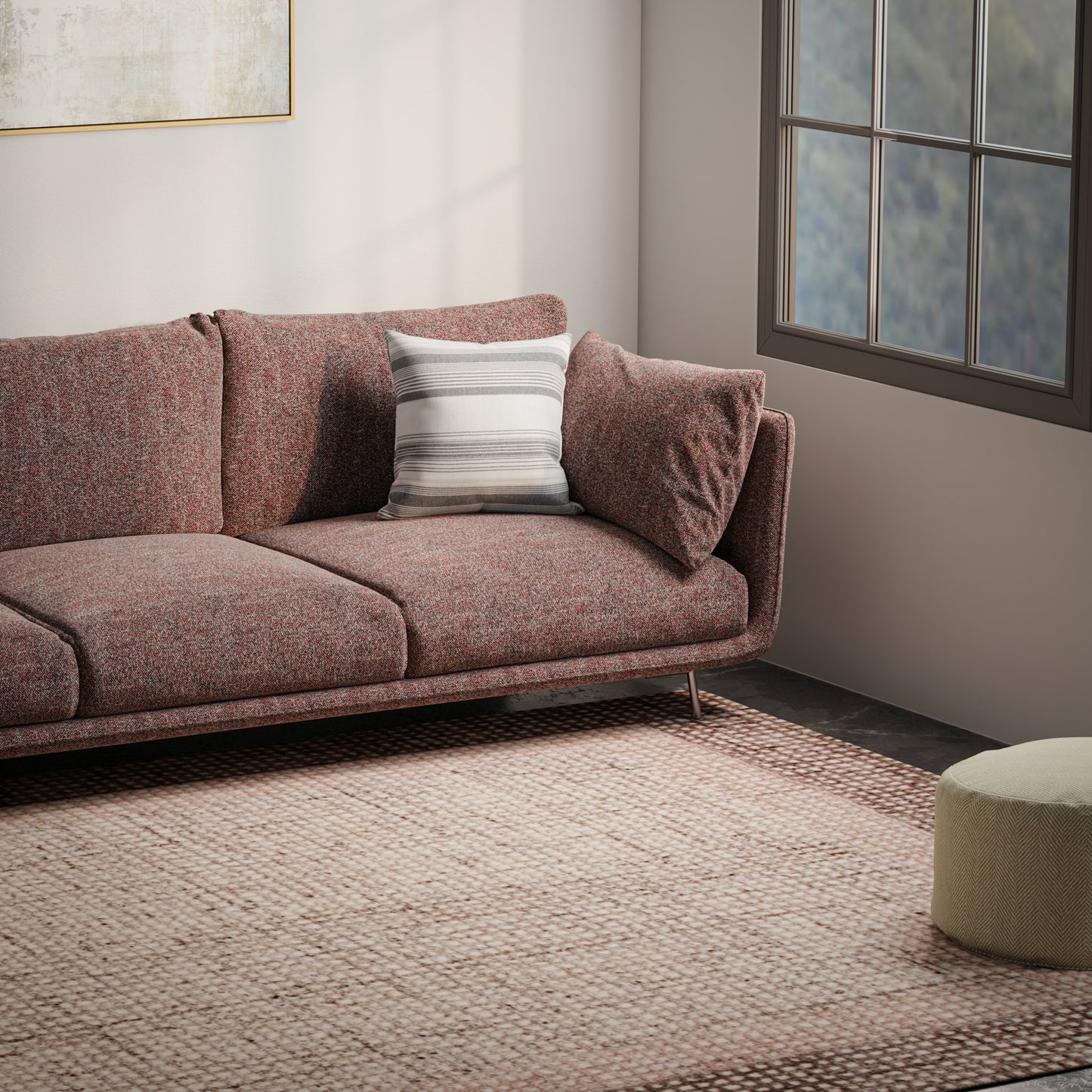 Melbourne MEL693 Brown Hand-Tufted Rug - Rizzy