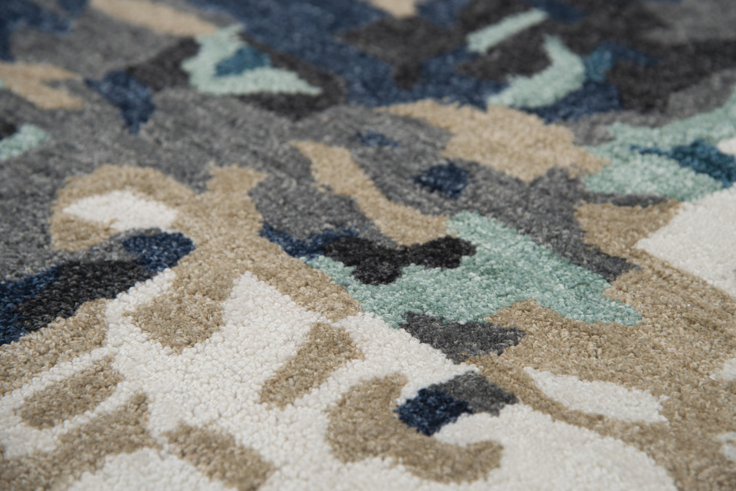 Metro MET103 Gray/Multi Hand-Tufted Rug - Rizzy