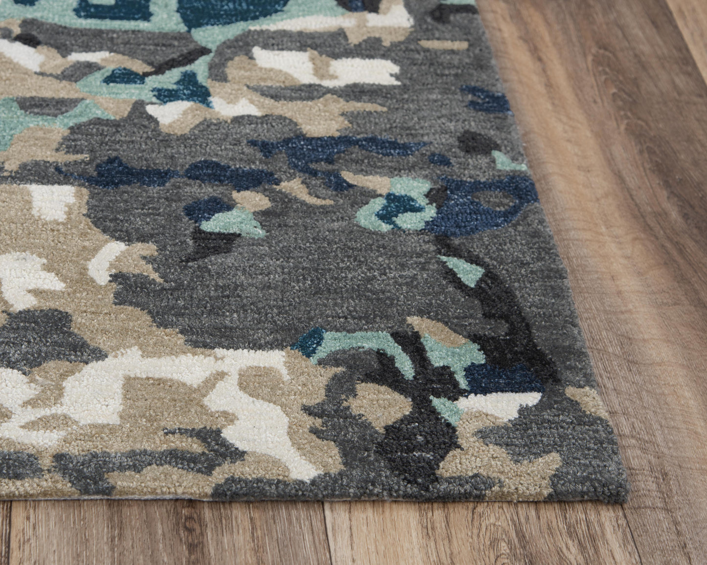 Metro MET103 Gray/Multi Hand-Tufted Rug - Rizzy