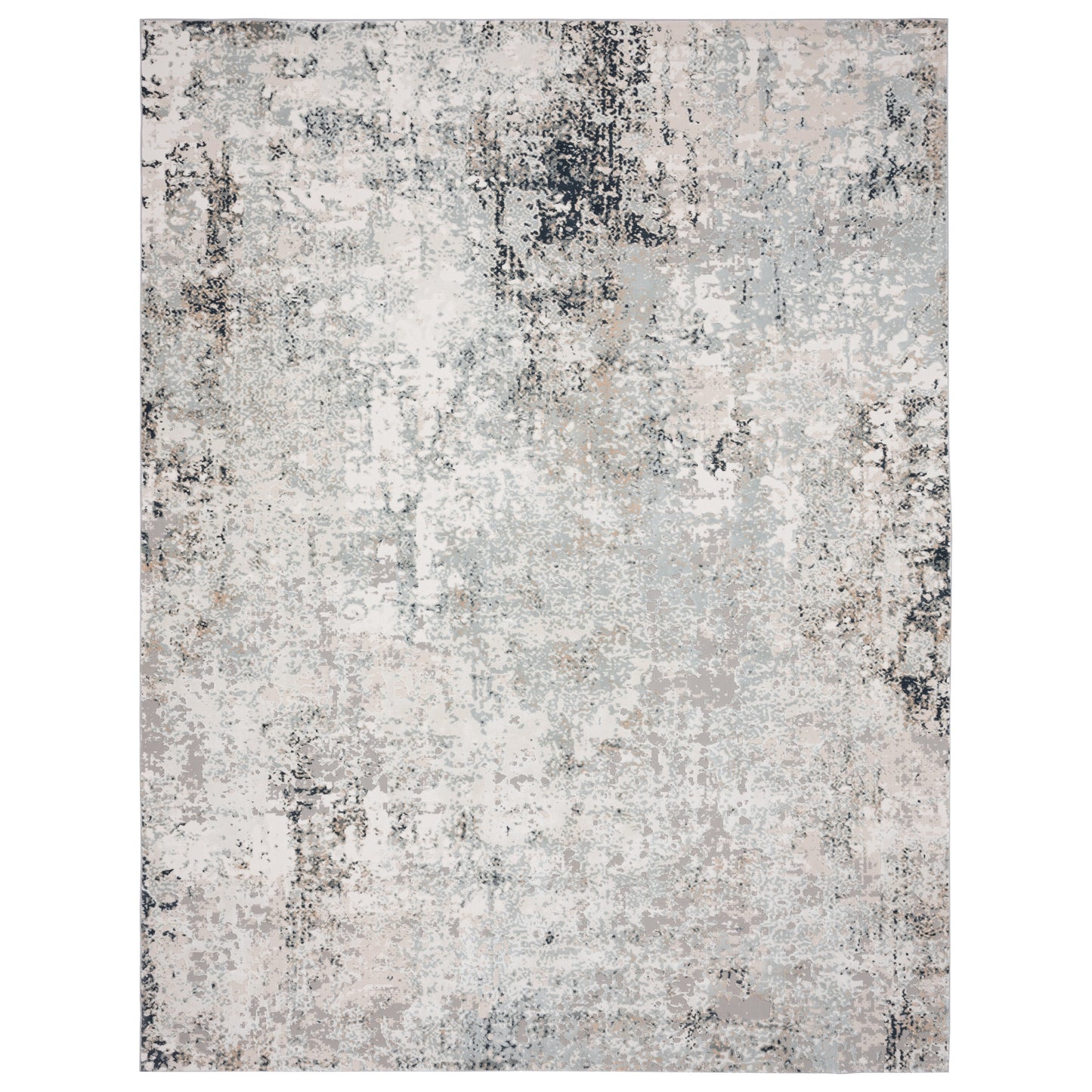 Michelle-81637 Modern Power-Loomed Gray/Cream/Taupe Cotton Indoor Area Rug - LR Home