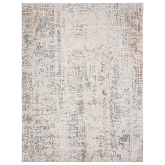 MICHE-81638 Modern/Contemporary Machine Made Gray/Cream/Blue/Taupe Polyester Indoor Area Rugs - LR Home