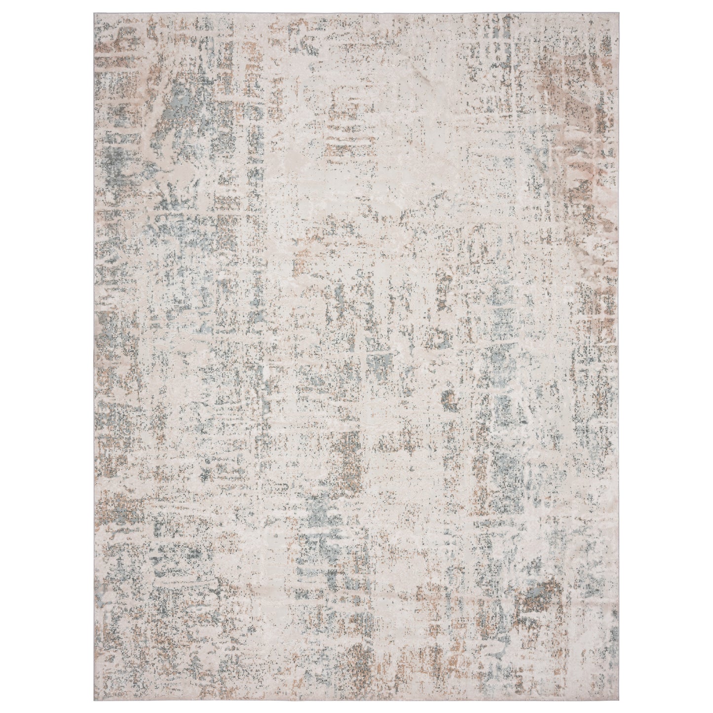 Michelle-81638 Modern Power-Loomed Gray/Taupe Cotton Indoor Area Rug - LR Home