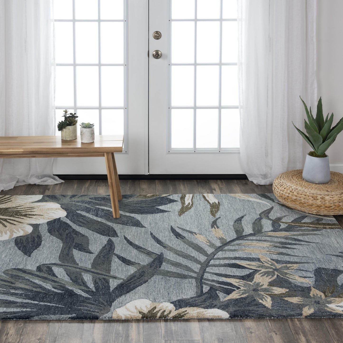 Miramar MIR967 Gray Hand-Tufted Rug - Rizzy