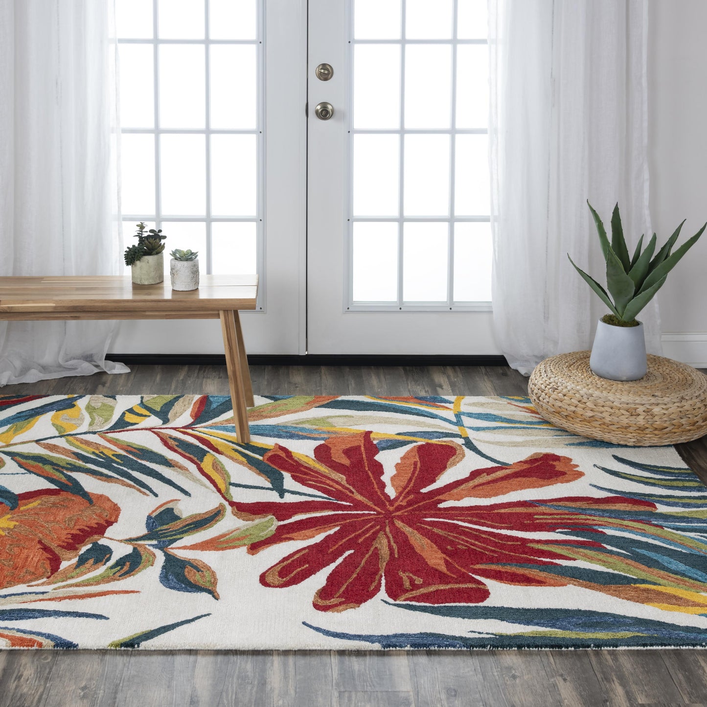 Miramar MIR970 Ivory Hand Tufted Rug - Rizzy