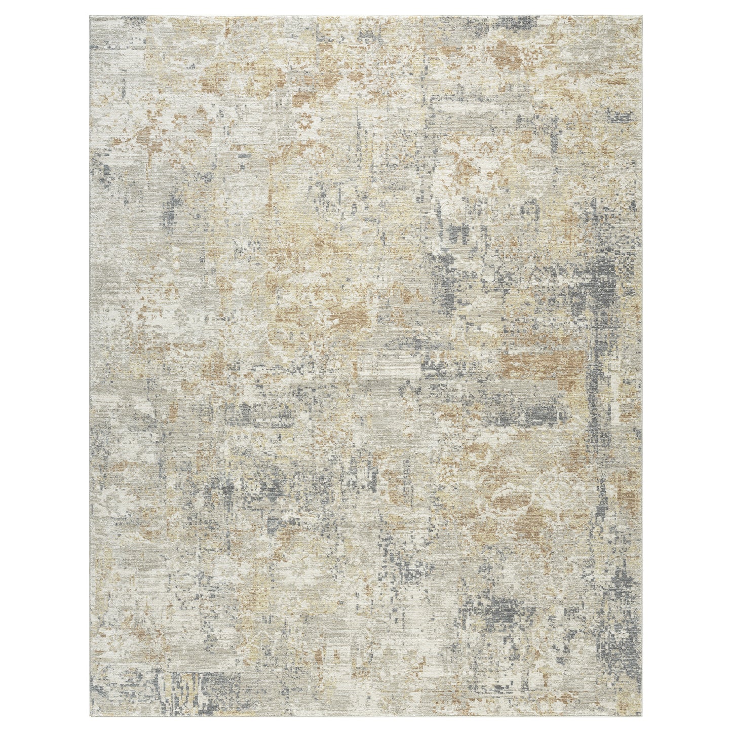 Miranda-82915 Modern Power-Loomed Cream/Multi Cotton Indoor Area Rug - LR Home