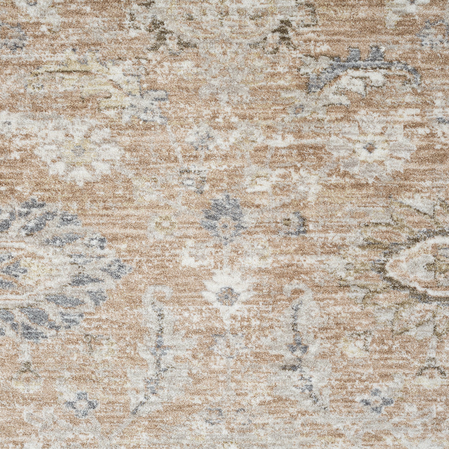 Miranda-82916 Farmhouse Power-Loomed Rust/Ivory Cotton Indoor Area Rug - LR Home