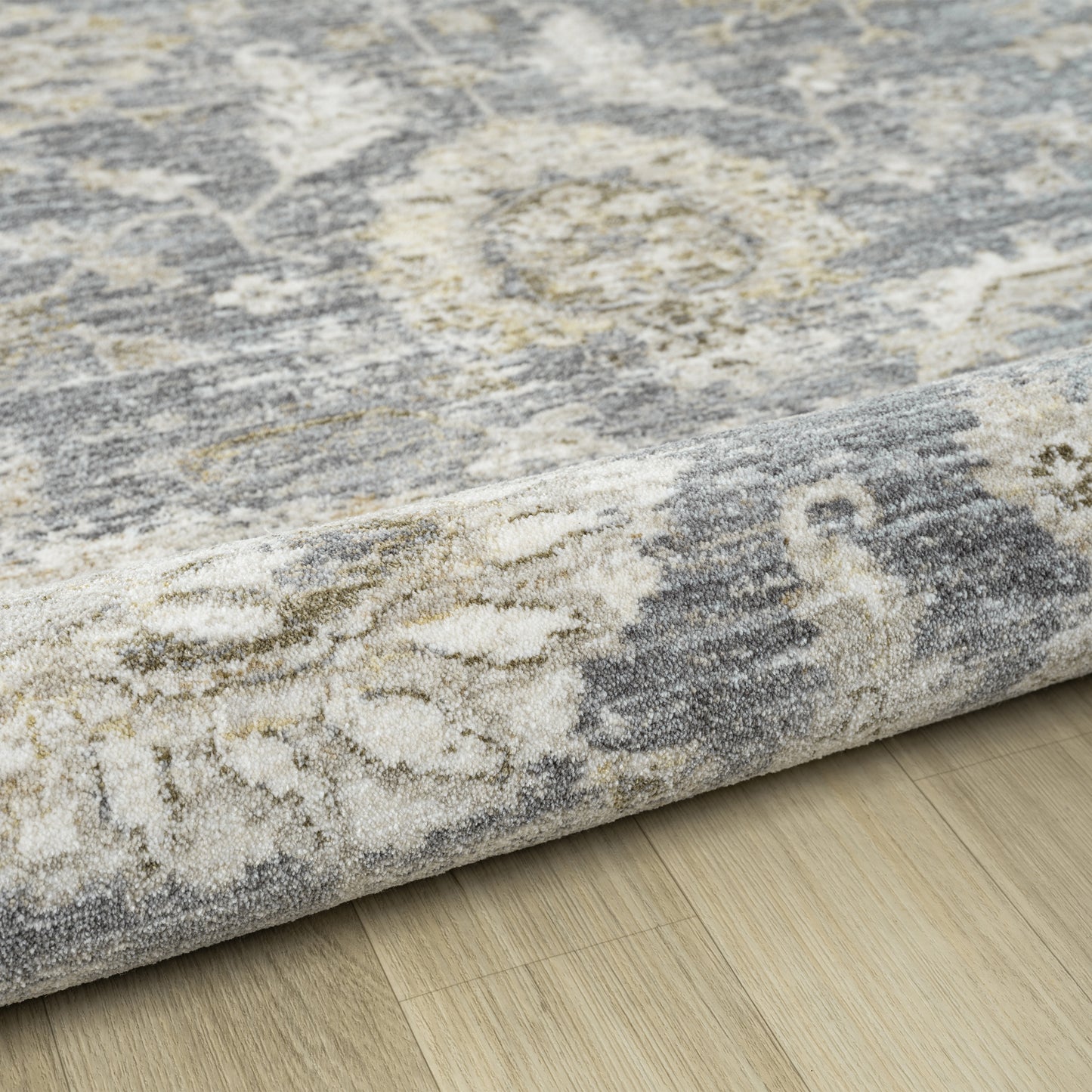 Miranda-82917 Farmhouse Power-Loomed Blue/Ivory Cotton Indoor Area Rug - LR Home