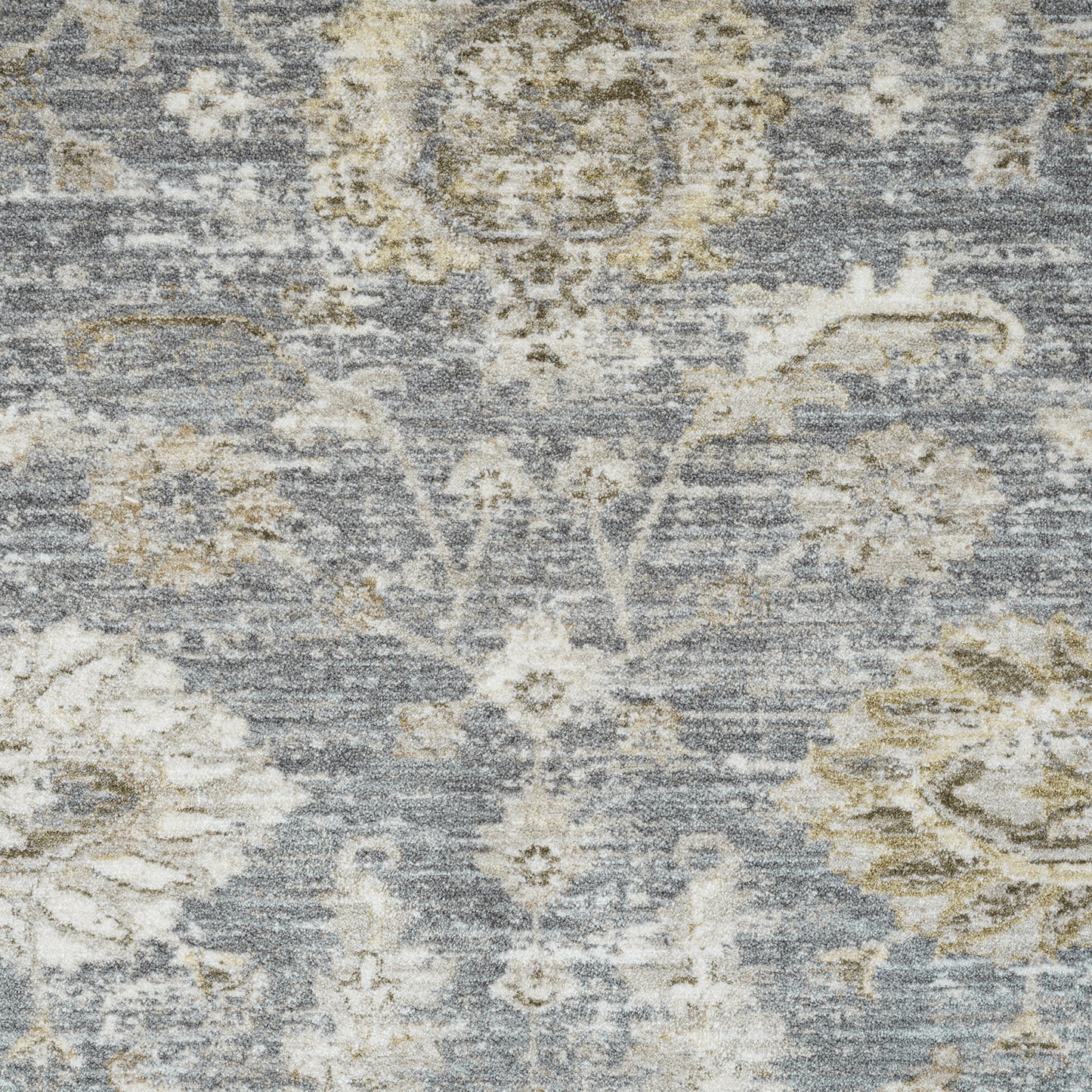 Miranda-82917 Farmhouse Power-Loomed Blue/Ivory Cotton Indoor Area Rug - LR Home