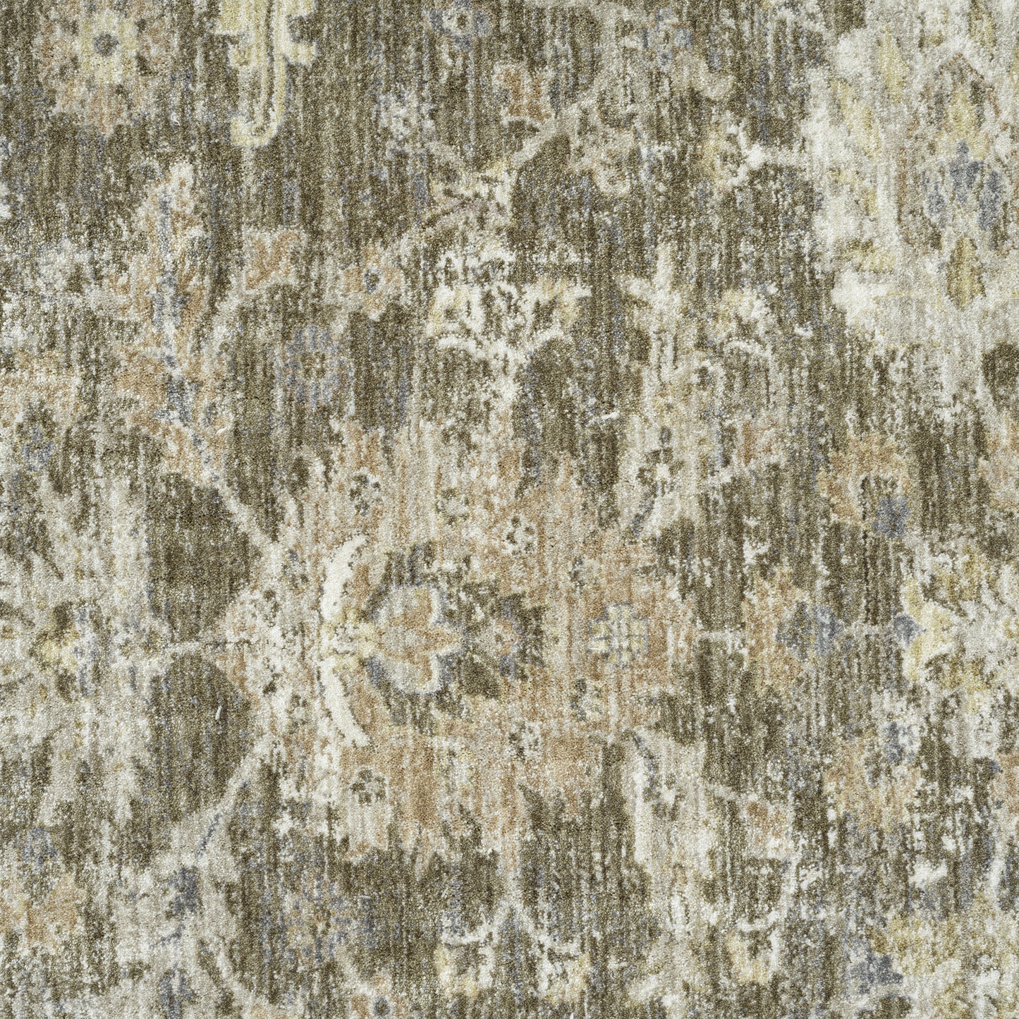Miranda-82918 Farmhouse Power-Loomed Green/Ivory Cotton Indoor Area Rug - LR Home