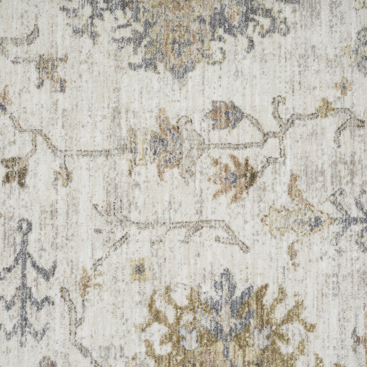 Miranda-82921 Farmhouse Power-Loomed Ivory/Blue Cotton Indoor Area Rug - LR Home