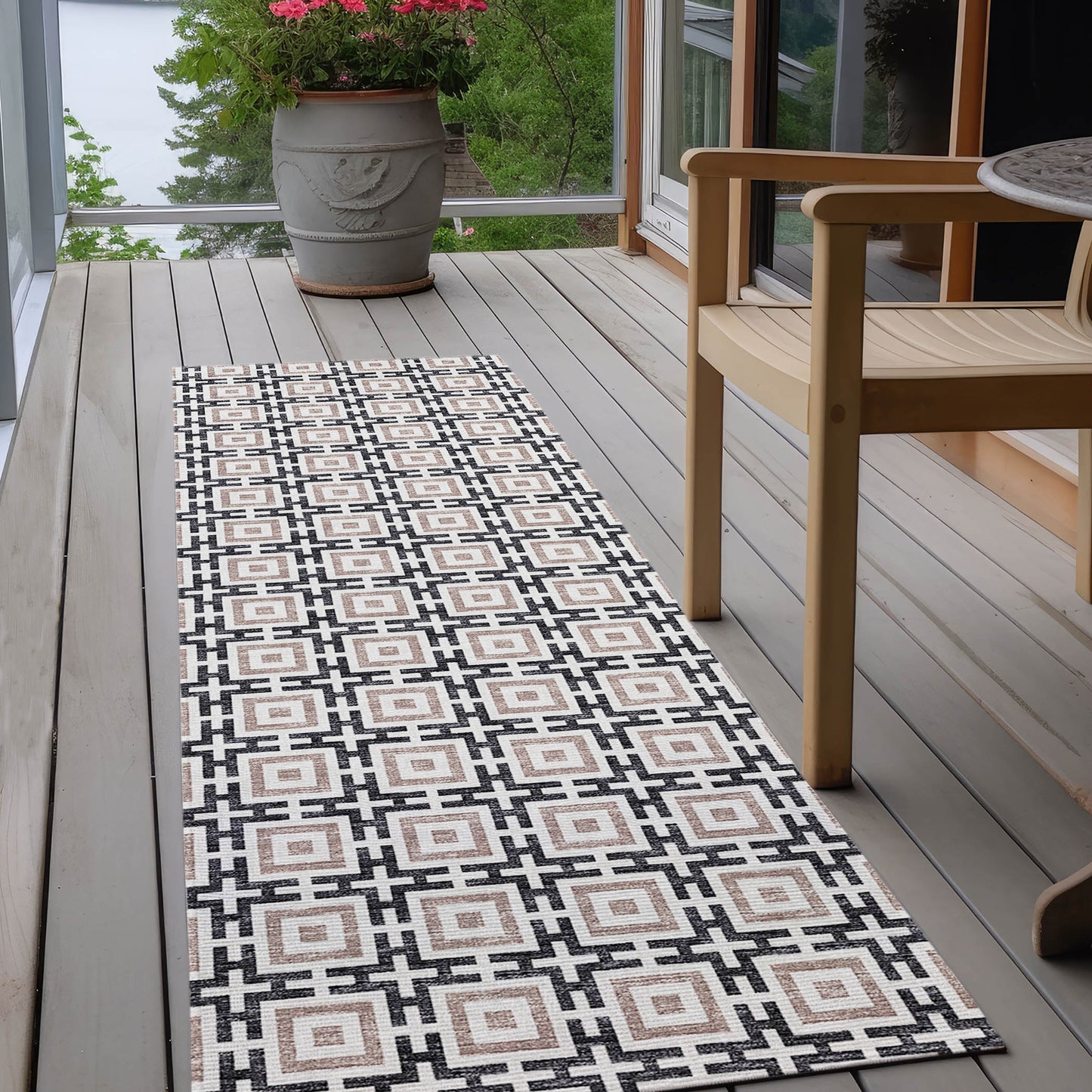 Machine Made Marlo MO1 Black - Dalyn Rugs