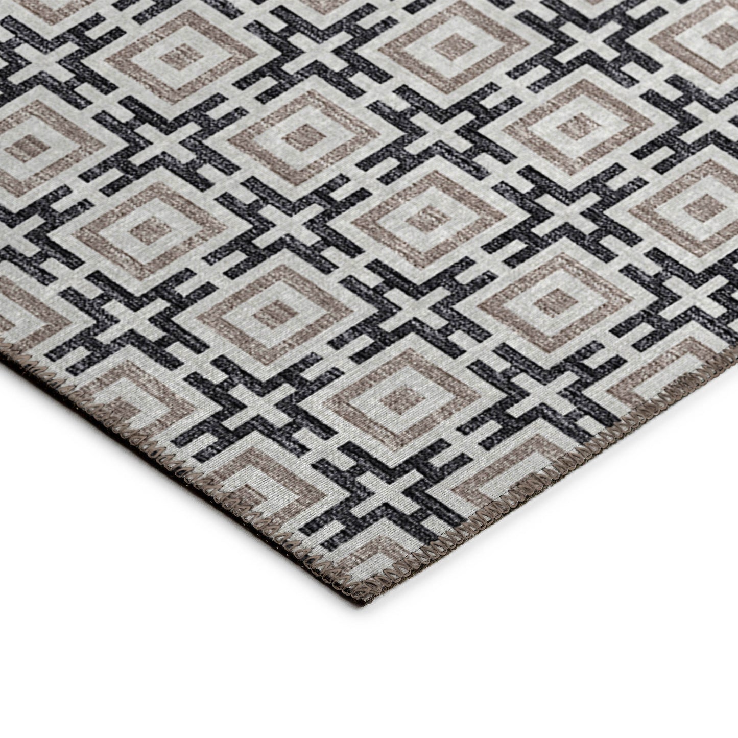 Machine Made Marlo MO1 Black - Dalyn Rugs