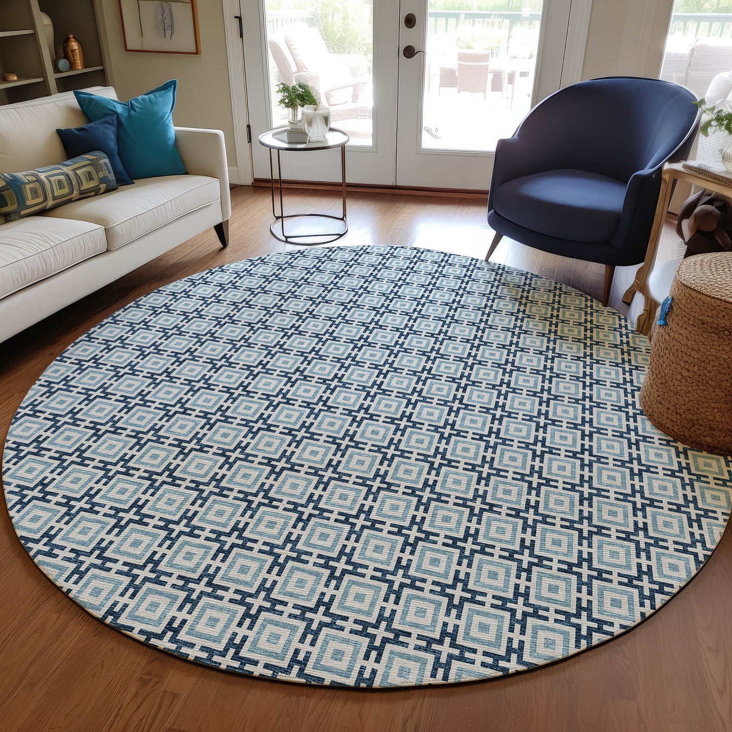Machine Made Marlo MO1 Navy - Dalyn Rugs