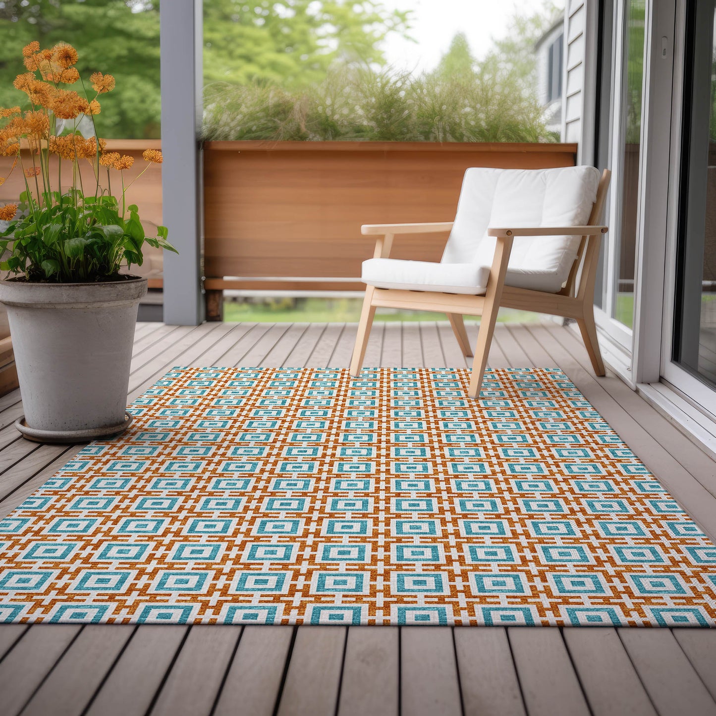 Machine Made Marlo MO1 Orange - Dalyn Rugs