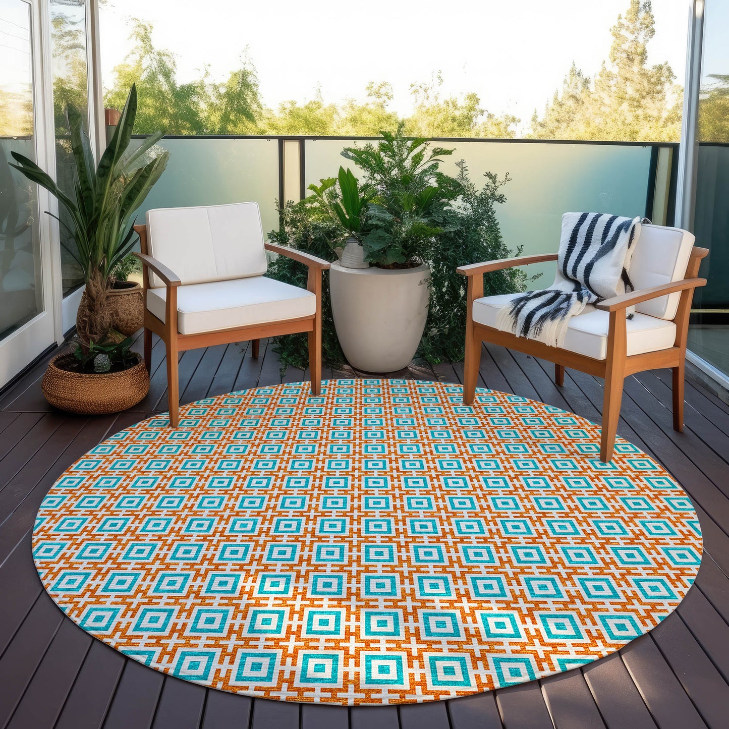 Machine Made Marlo MO1 Orange - Dalyn Rugs