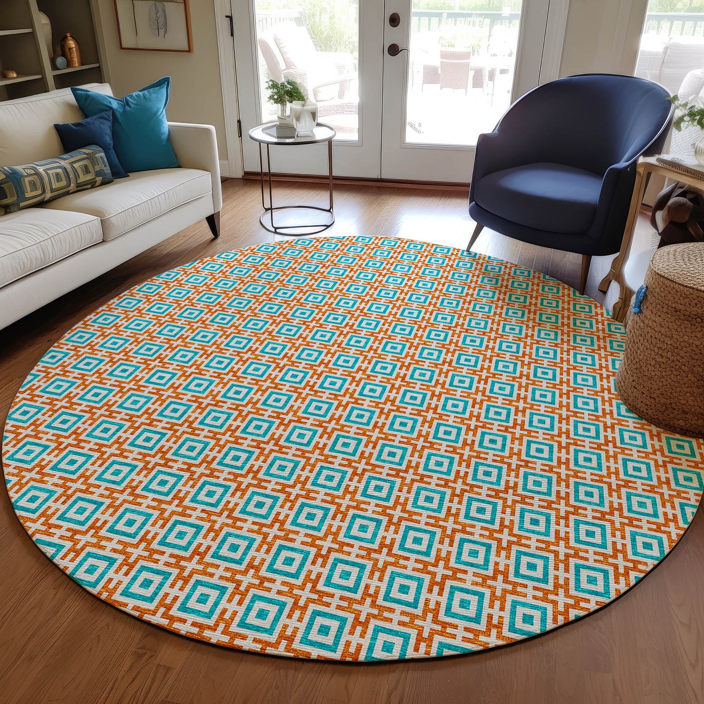 Machine Made Marlo MO1 Orange - Dalyn Rugs
