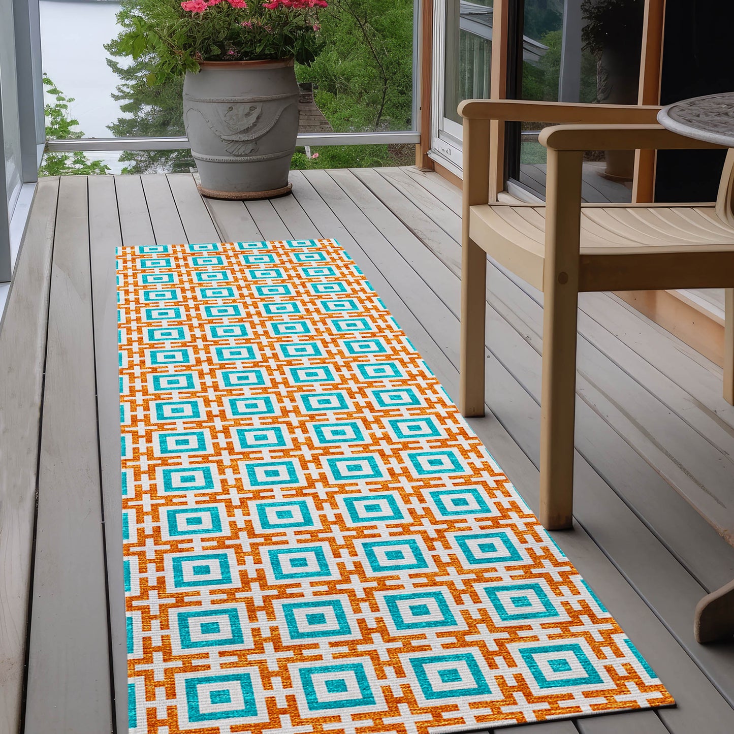 Machine Made Marlo MO1 Orange - Dalyn Rugs