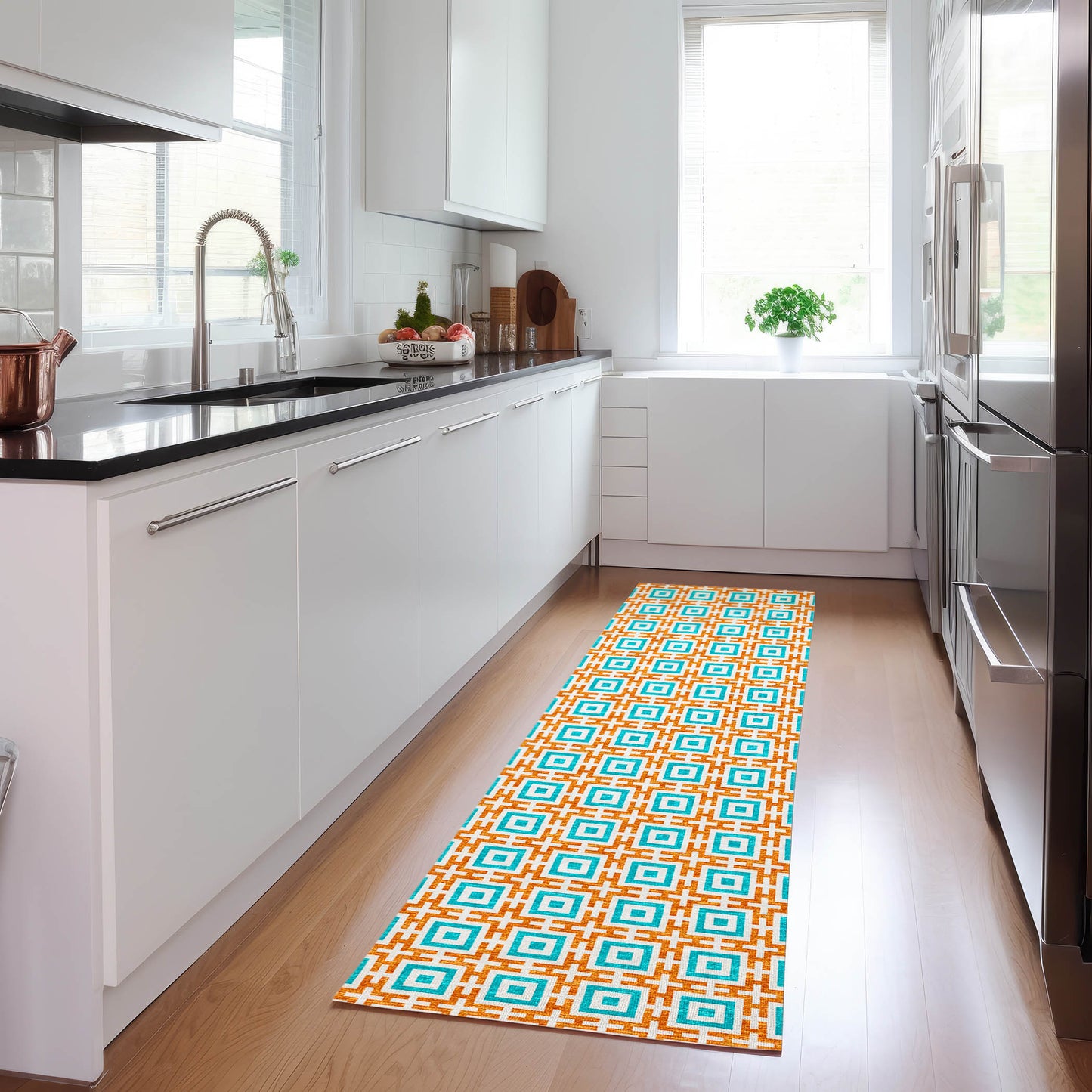 Machine Made Marlo MO1 Orange - Dalyn Rugs