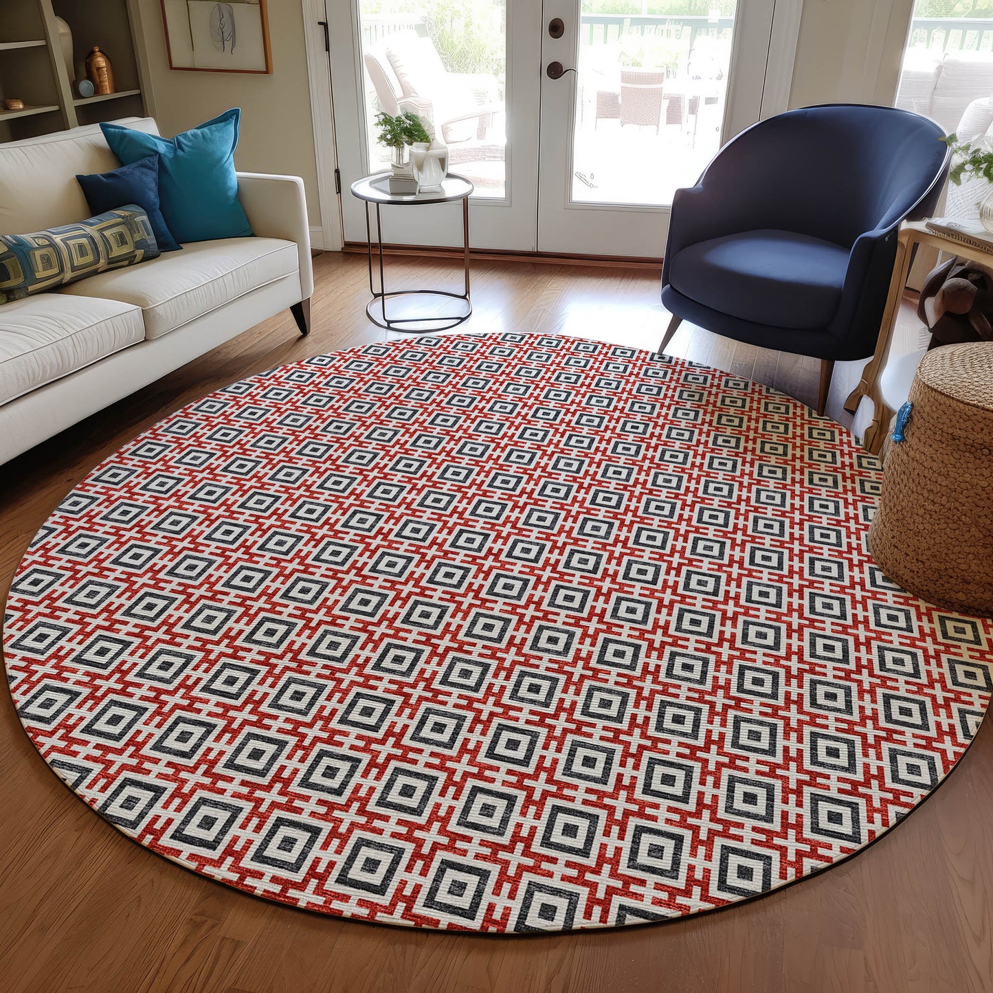 Machine Made Marlo MO1 Red - Dalyn Rugs