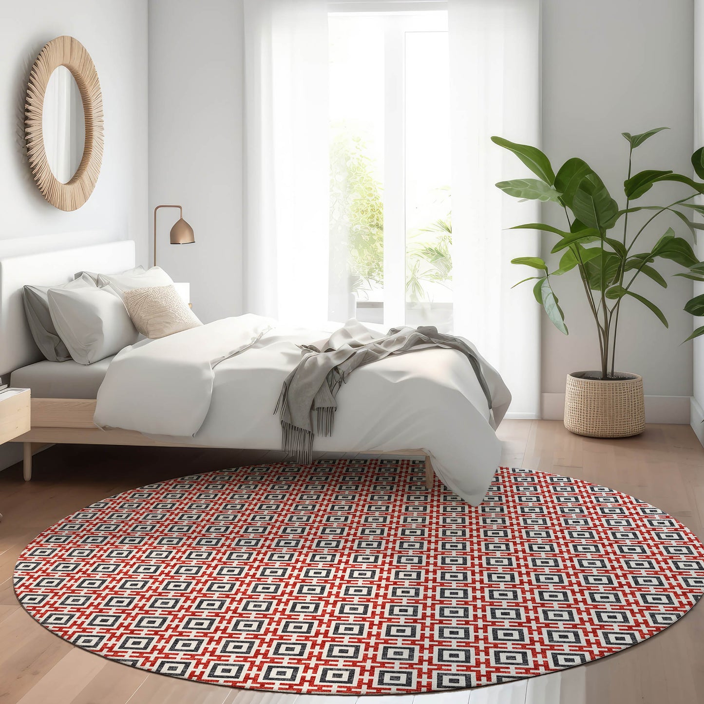Machine Made Marlo MO1 Red - Dalyn Rugs