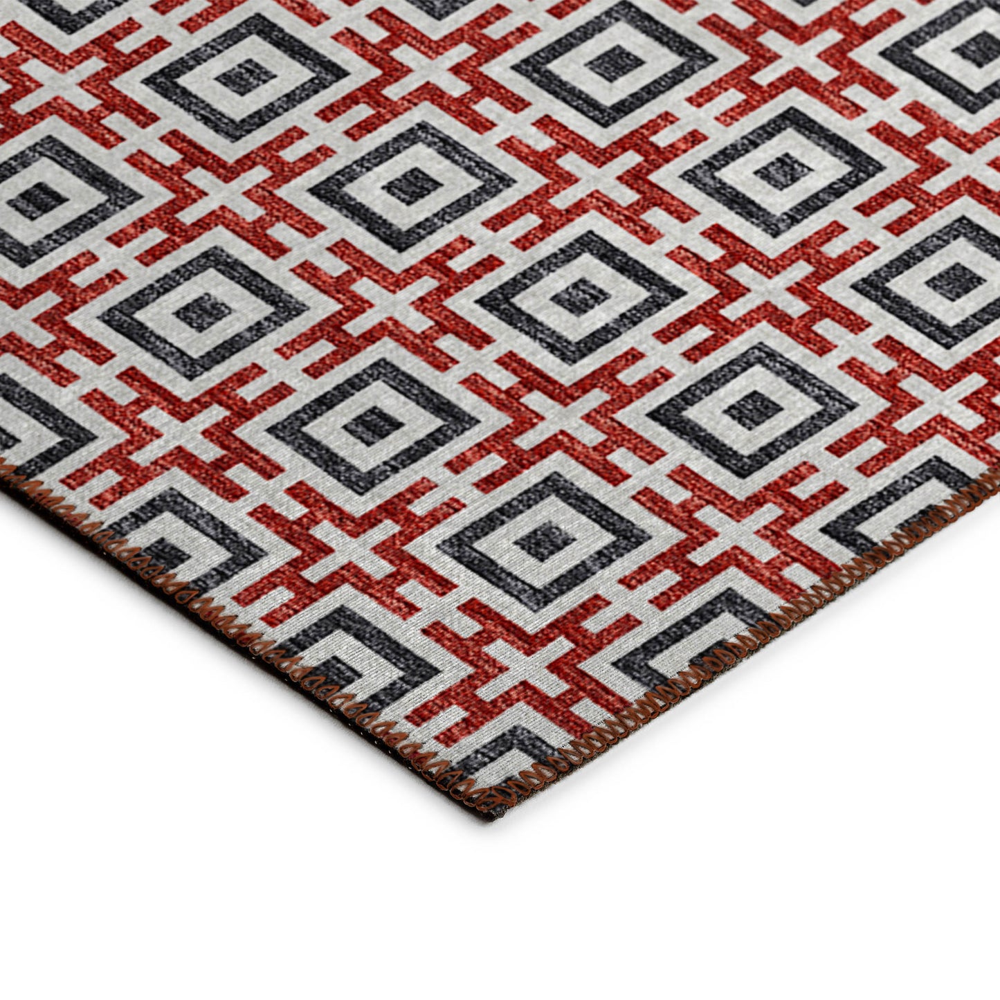 Machine Made Marlo MO1 Red - Dalyn Rugs