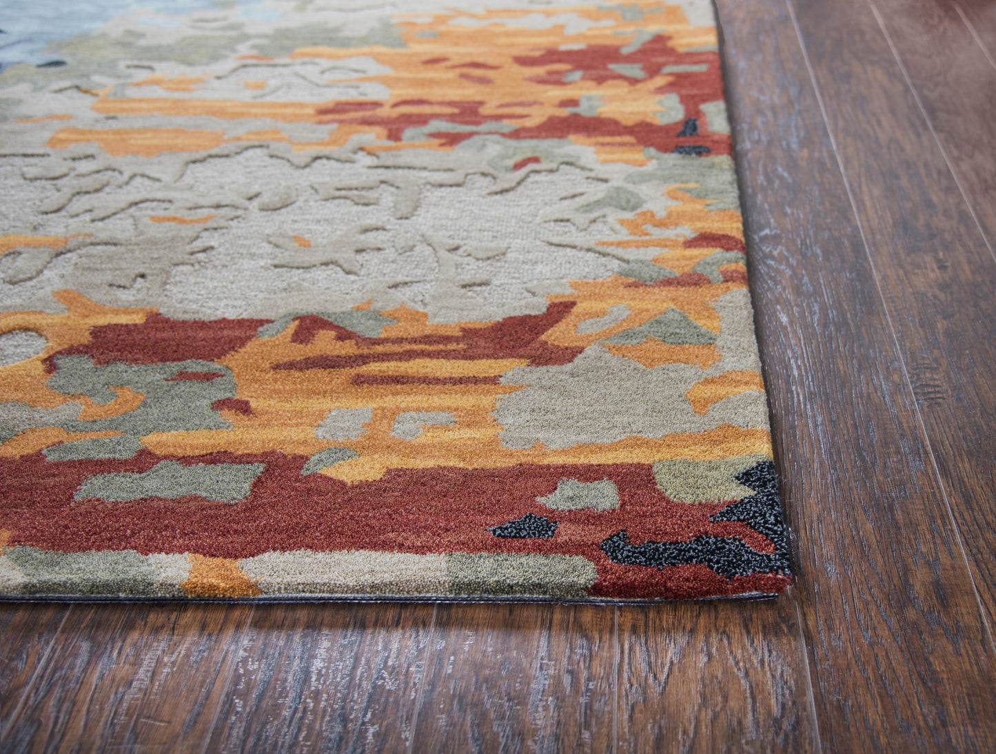 Mod MO999A Tan/Multi Hand Tufted Rug - Rizzy