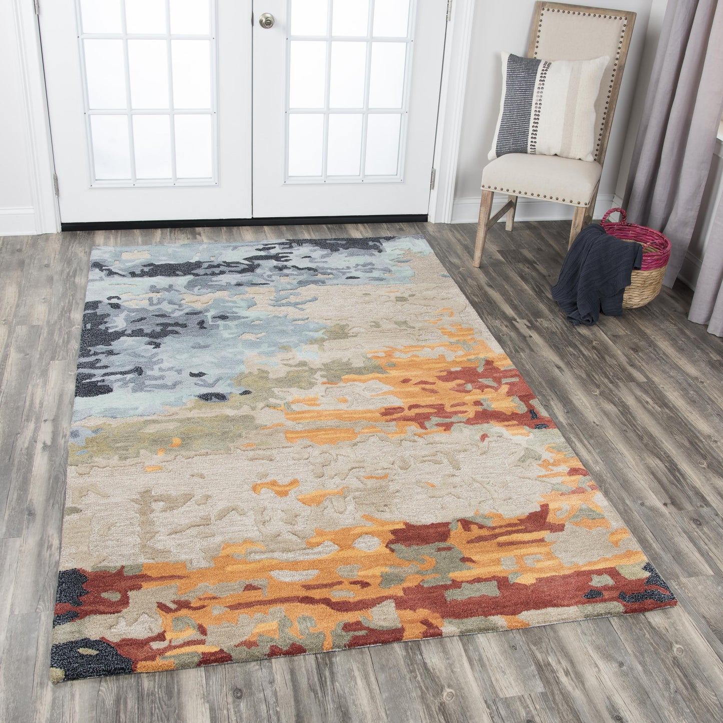 Mod MO999A Tan/Multi Hand Tufted Rug - Rizzy