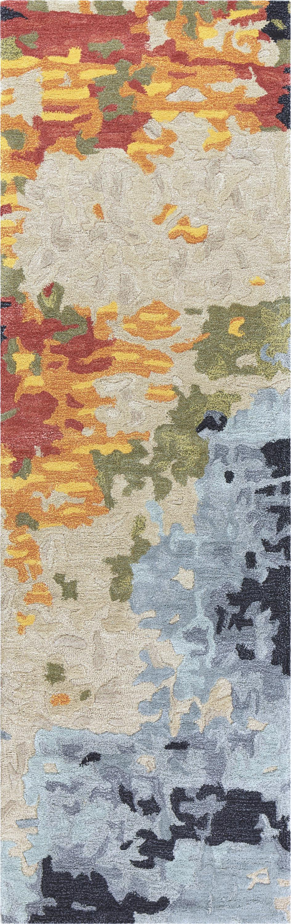 Mod MO999A Tan/Multi Hand Tufted Rug - Rizzy